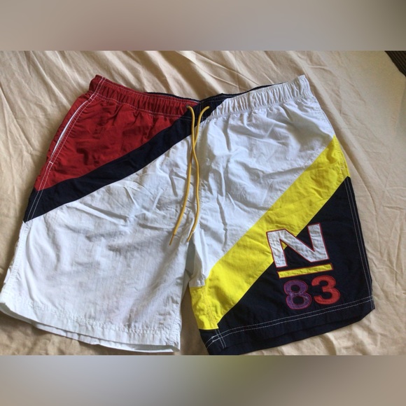 Nautica Colorblock Nautical Swim Shorts